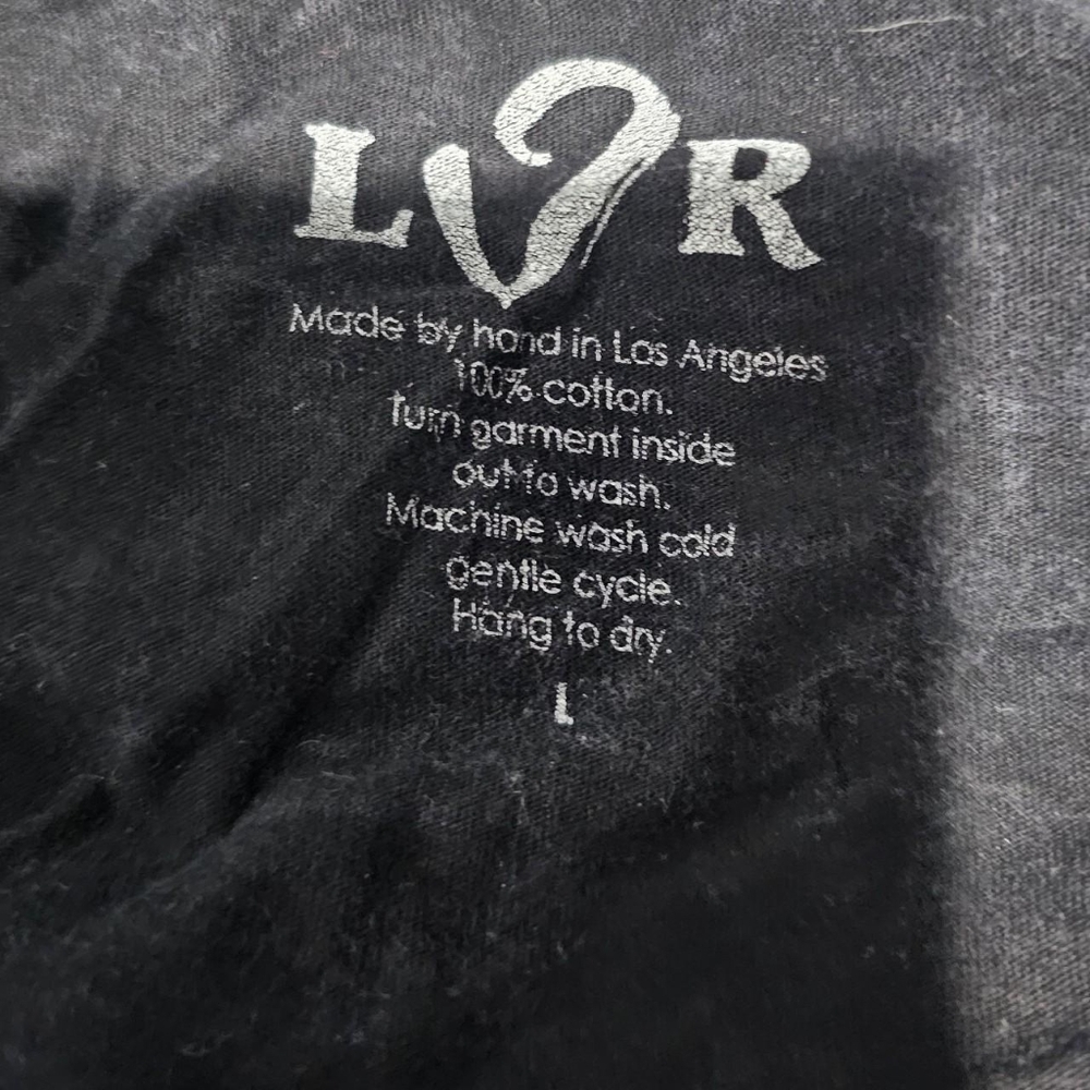 Y2K vintage grey black wash with gold angel wings long sleeveSize large - Picture 5 of 5